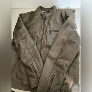 Lucky Brand Men's Tan Leather Jacket